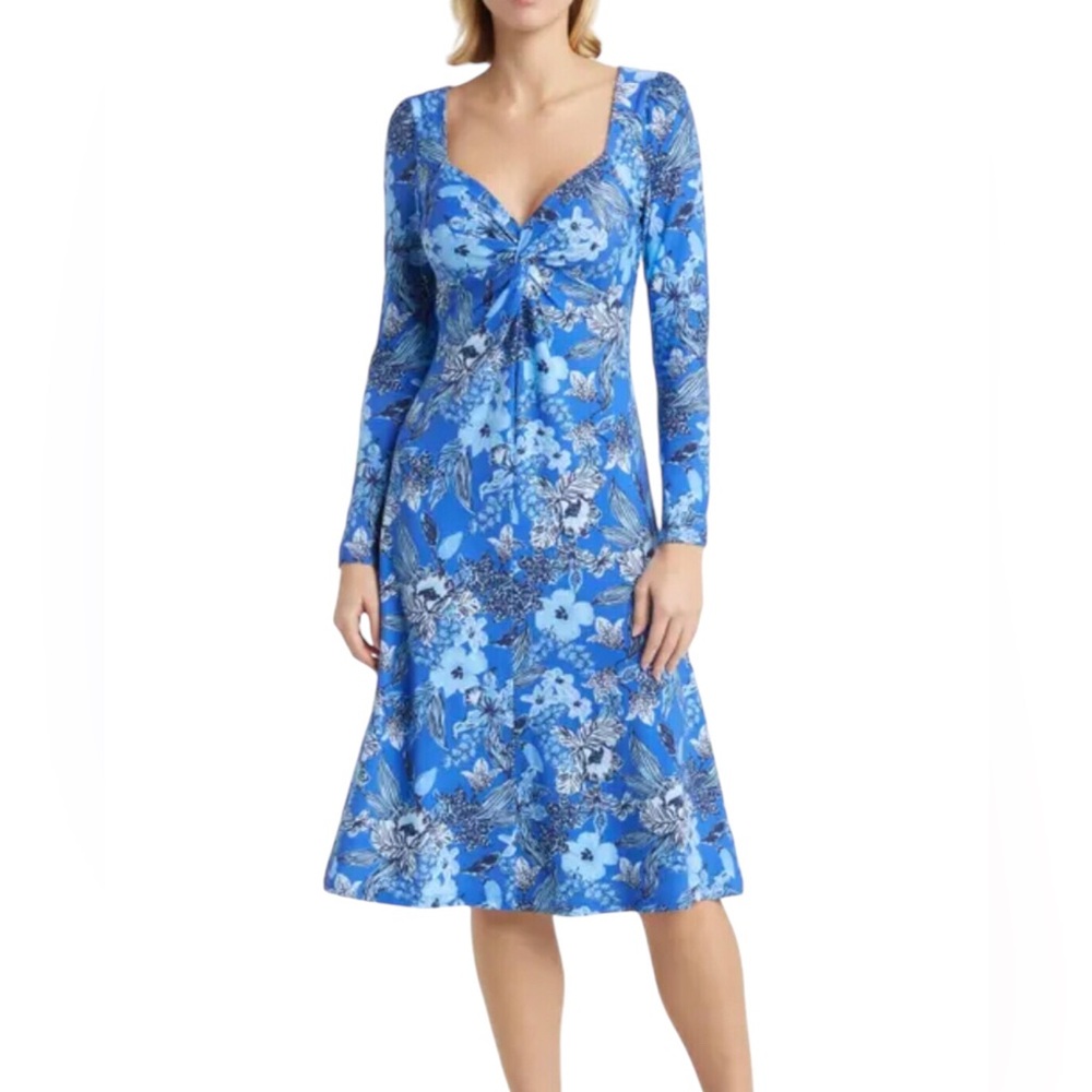 Lilly Pulitzer Claudia twist front midi dress, Sz 6 NWT